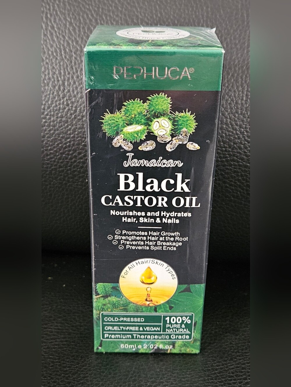 Pephuca Jamaican Black Castor Oil - Nourishing Hair , Nails & Skin Oil NiB